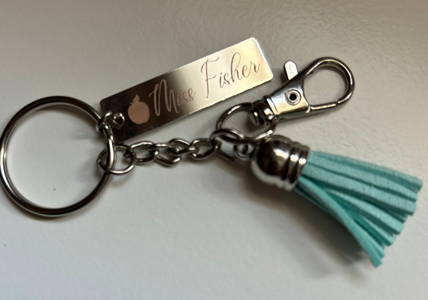 Custom Silver Keychain