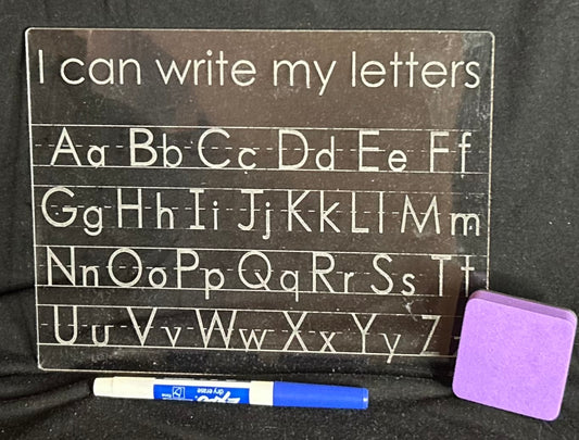 Acrylic Alphabet Tracing Board