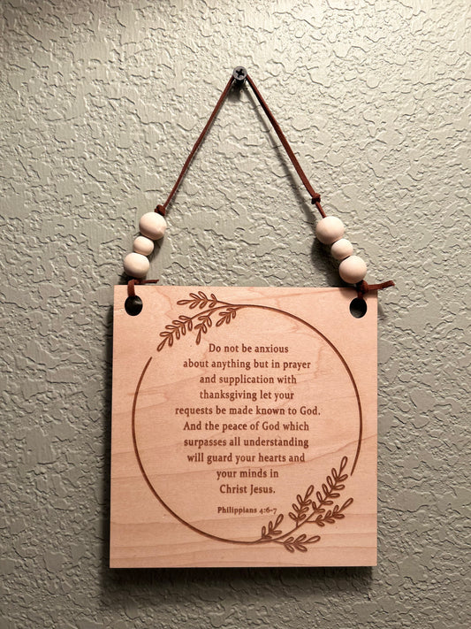 Do not be anxious.. Wall Hanging