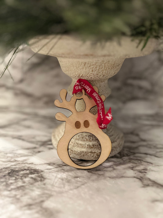 Reindeer Dough Holder Ornament