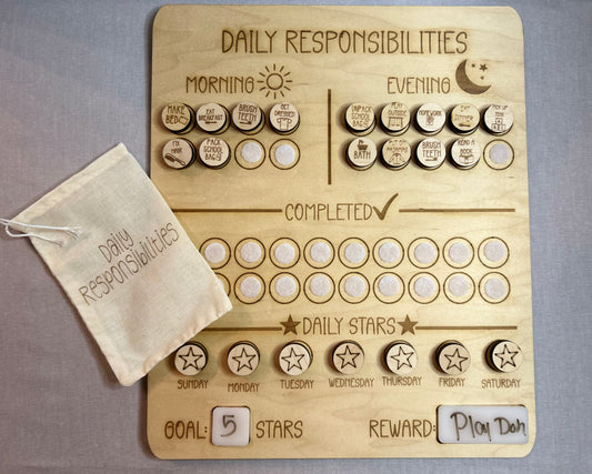 Daily Responsibilities Sign-Large