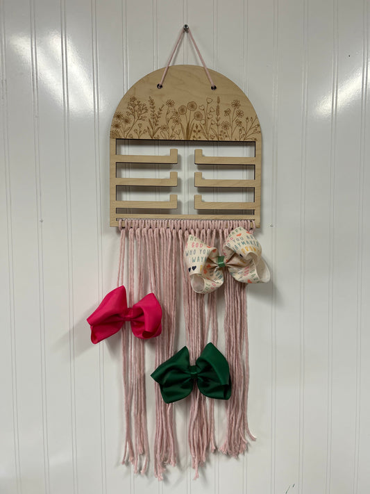 Wooden Headband and Bow Holder