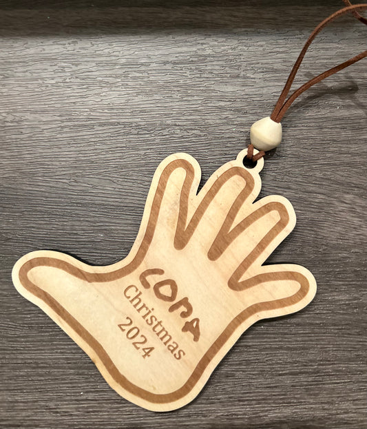 Custom Handprint Ornament