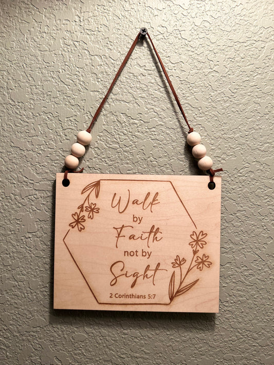 Walk by Faith Wall Hanging