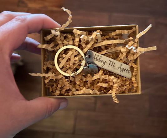 Custom Silver Keychain