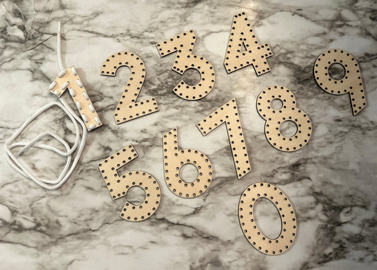 Number Lacing Set