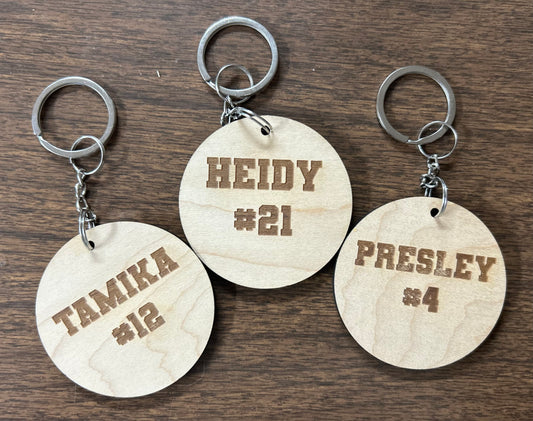 Softball Keychain