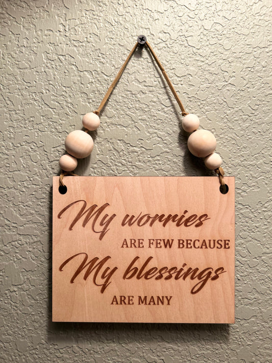 My Blessings Wall Hanging