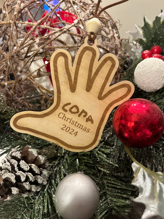 Custom Handprint Ornament