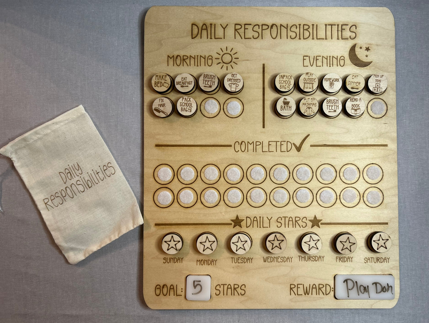 Daily Responsibilities Sign-Large