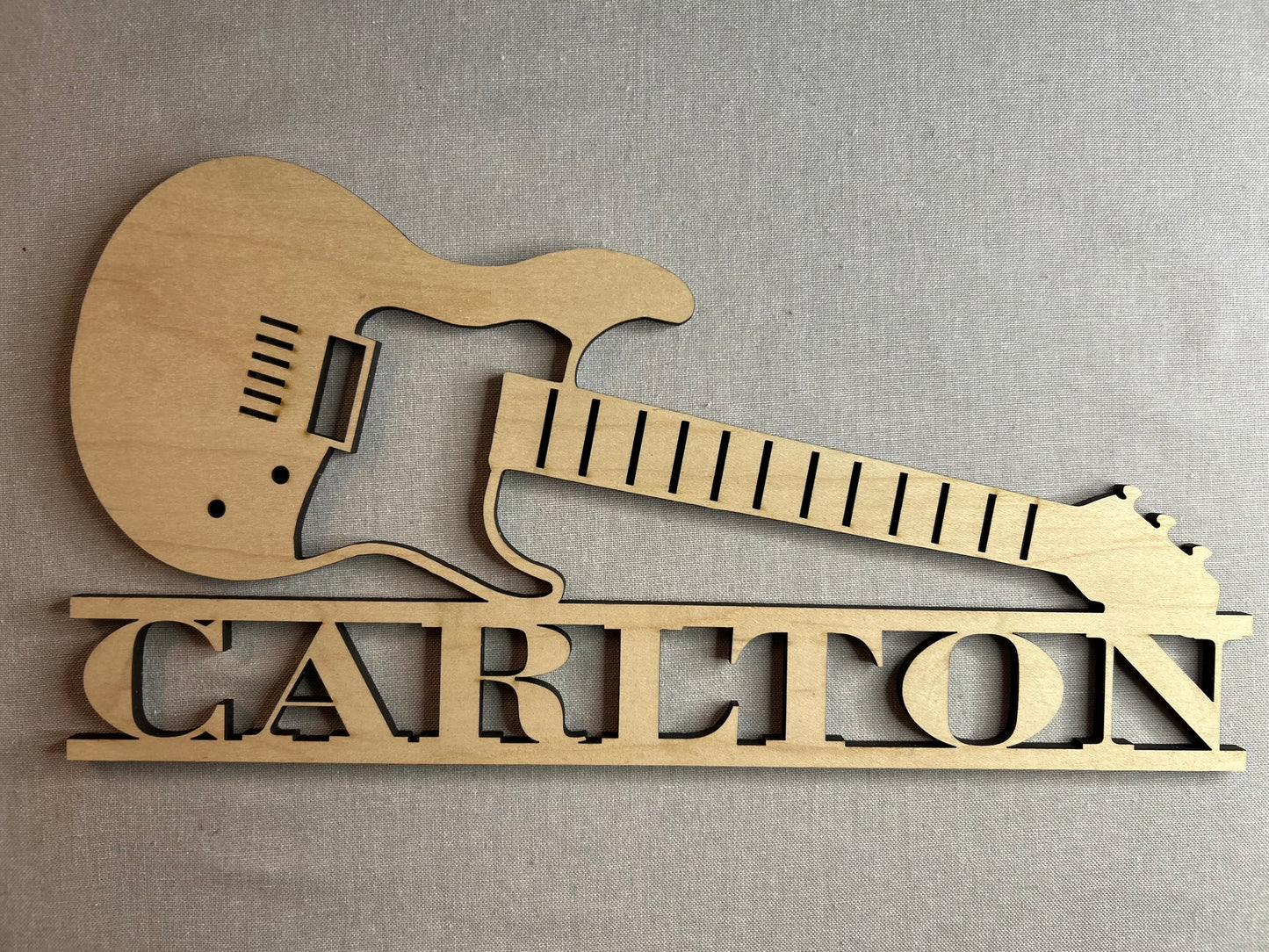 Custom Name Guitar Sign